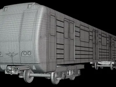 Subway car 81-71 3D model