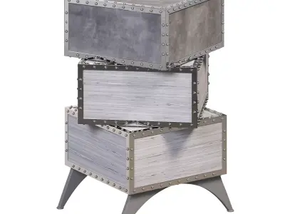 Trio Side Table By Elve Luxury 3D model
