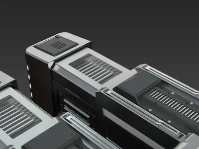 Sci-Fi Industrial Object 04 3D model