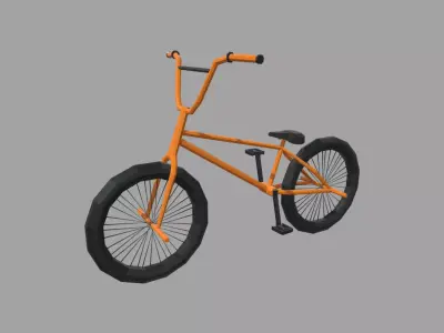 Low Poly Bmx Low-poly 3D model