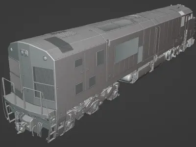 Diesel Train Locomotive GE P30CH Low-poly 3D model