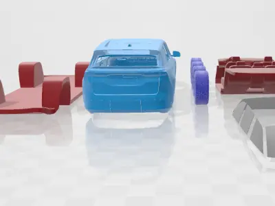 Jeep Wagoneer S 2024 - Separate Parts STL Model 3D print model