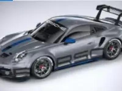 potche 911 GT3 cup 2021 Low-poly 3D model