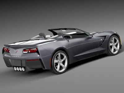 Chevrolet Corvette C7 Stingray Convertible CG 2014 3D model