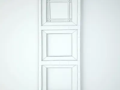 Old Agra Window Mirror 3D model