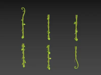 Prop306 Modular Vine 3D model
