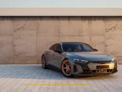 2022 Audi RS e-tron GT Scene 3D 3D model