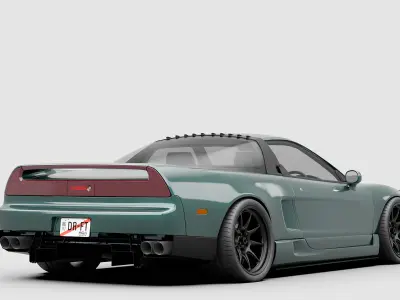Honda NSX High-quality 3D model Low-poly 3D model