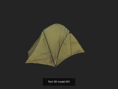 Tent 3D model 3D Model Collection