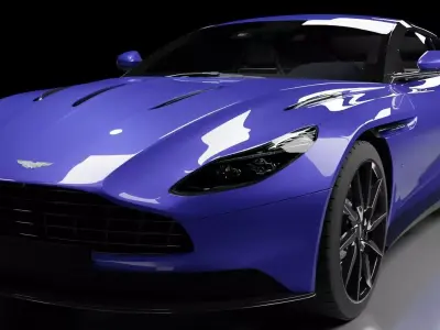 Aston Martin DB11 Low-poly 3D model