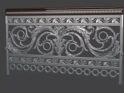Buckingham Staircase Railing 3D model