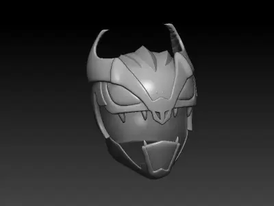 Helmet Power Rangers Cover yellow  3D print model