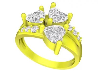 A5441 Fancy Diamond Fashion Women Ring 3D print model
