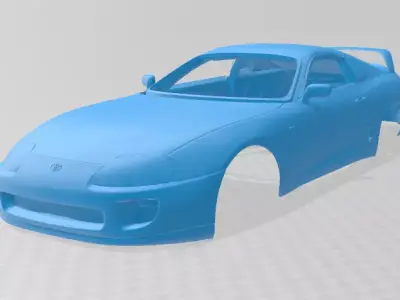 1997 Toyota Supra MK4 - Solid Body Car Model 3D print model