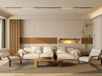 3D model of living room 3D model