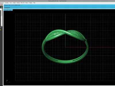 Women Ring Fancy Ring Plain light weight STL 3DM Printable 3D print model 5