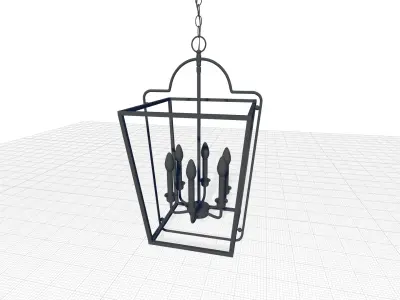 Khaleesi Lantern Geometric Chandelier - 2 Colour 3D model