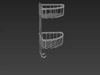 Hotel 18x18 Oval Ribbed Double 3D model