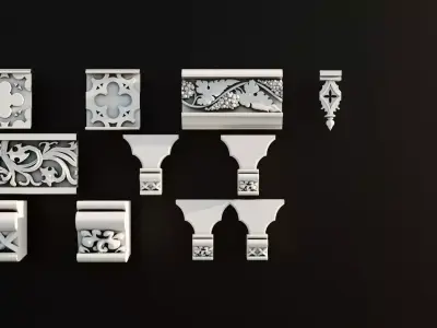 Ornament Pack Vol 10 - Greek Gothic 3D model