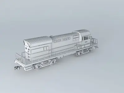UNION PACIFIC DIESEL ENGINE 3D model