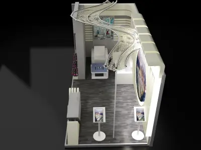 Booth Exhibition Stand a259  3D model