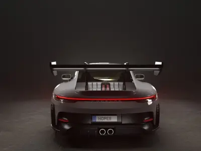 Porsche 911 GT3 RS 992 2023 3D model  3D model