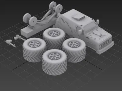 Twisted Metal 2 Hammerhead  3D print model