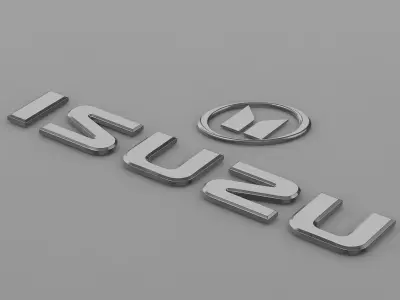 isuzu logo 3D model