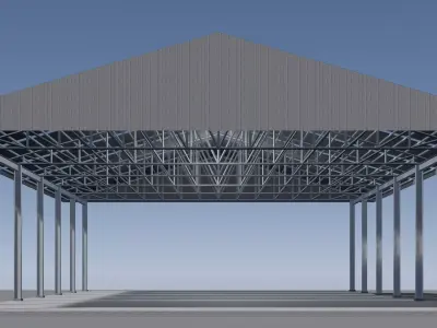 Simple shelter 25i36 3D model