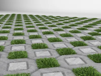 Grass Paver 3D model