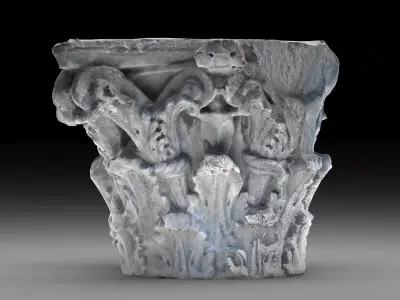 Roman corinthian capital Low-poly 3D model