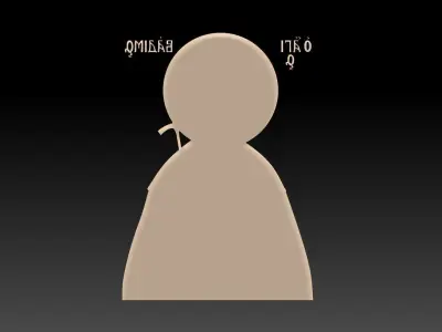 Saint Bademus of Persia 3D model