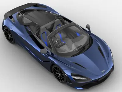 Mclaren 720s Spider 2019 3D model purchase