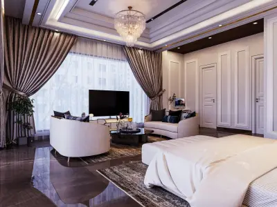 Luxury bedroom 3d model 3D model