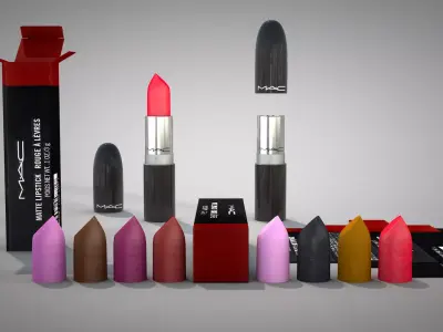 Lipstick MAC Box 3D Model 3D model