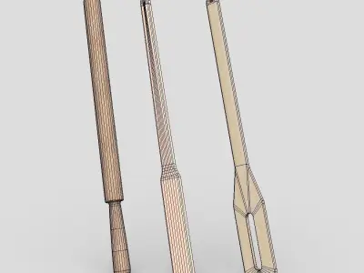 Laundry Stick Pack Low-poly 3D model