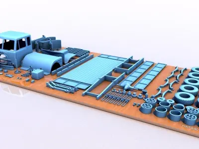 Fiat 690 1960 3D print model