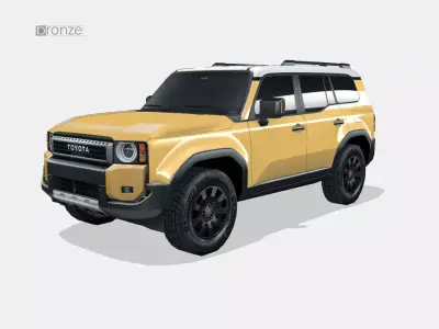 Toyota Land Cruiser 2025 Low-poly 3D model