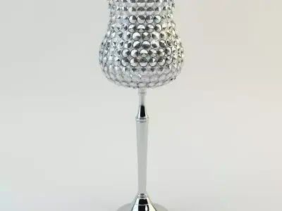 Richmond Interiors - Mazzo Crystal Candle Stand Tulip Big 3D model