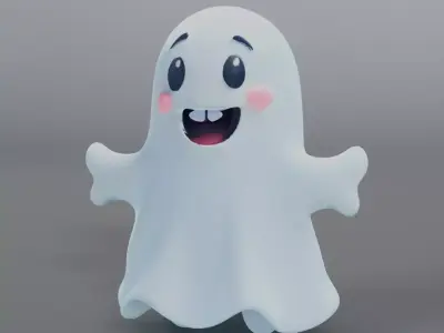 cute ghost 3D model