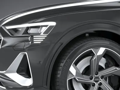 Audi e-tron S sportback 2021 3D model
