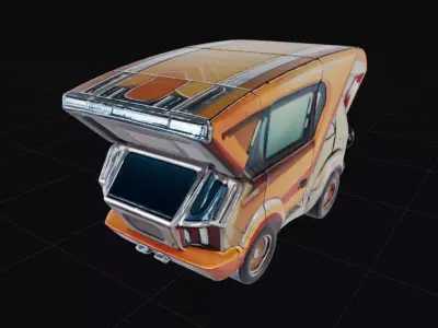 COOL CARS SolarRover no1 Collectable Model these WHEELS are HOT Low-poly 3D model