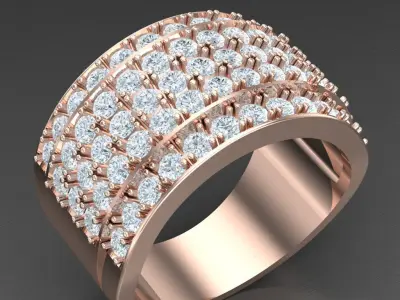 Luxury Men Rings Designs 5MR035 3D print model