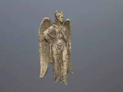 Angel Statue 5 Low-poly 3D model