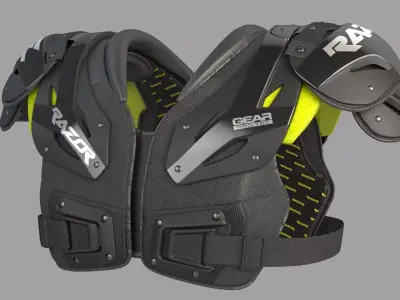 Football Shoulder Pad 3D model