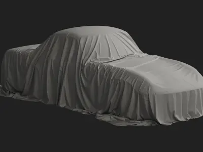 Retro Car Cover 02 3D model