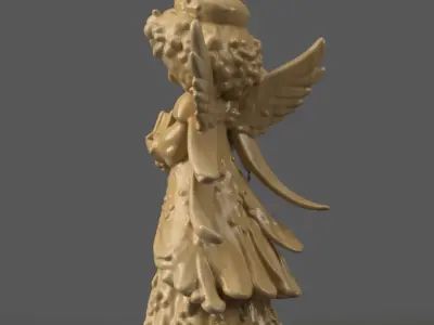angel for christmas decoration 007 3D print model