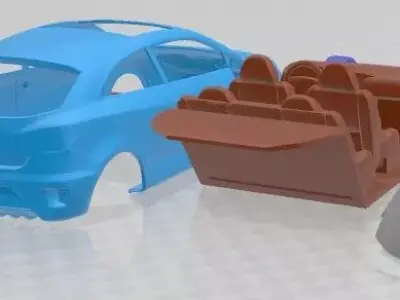 Seat Ibiza Cupra 2010 Printable Car  3D print model