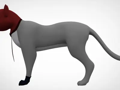 TF2 Spy Cat Low-poly 3D model
