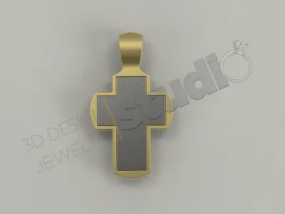 Russian Luxury Cross three seperate parts 3D print model